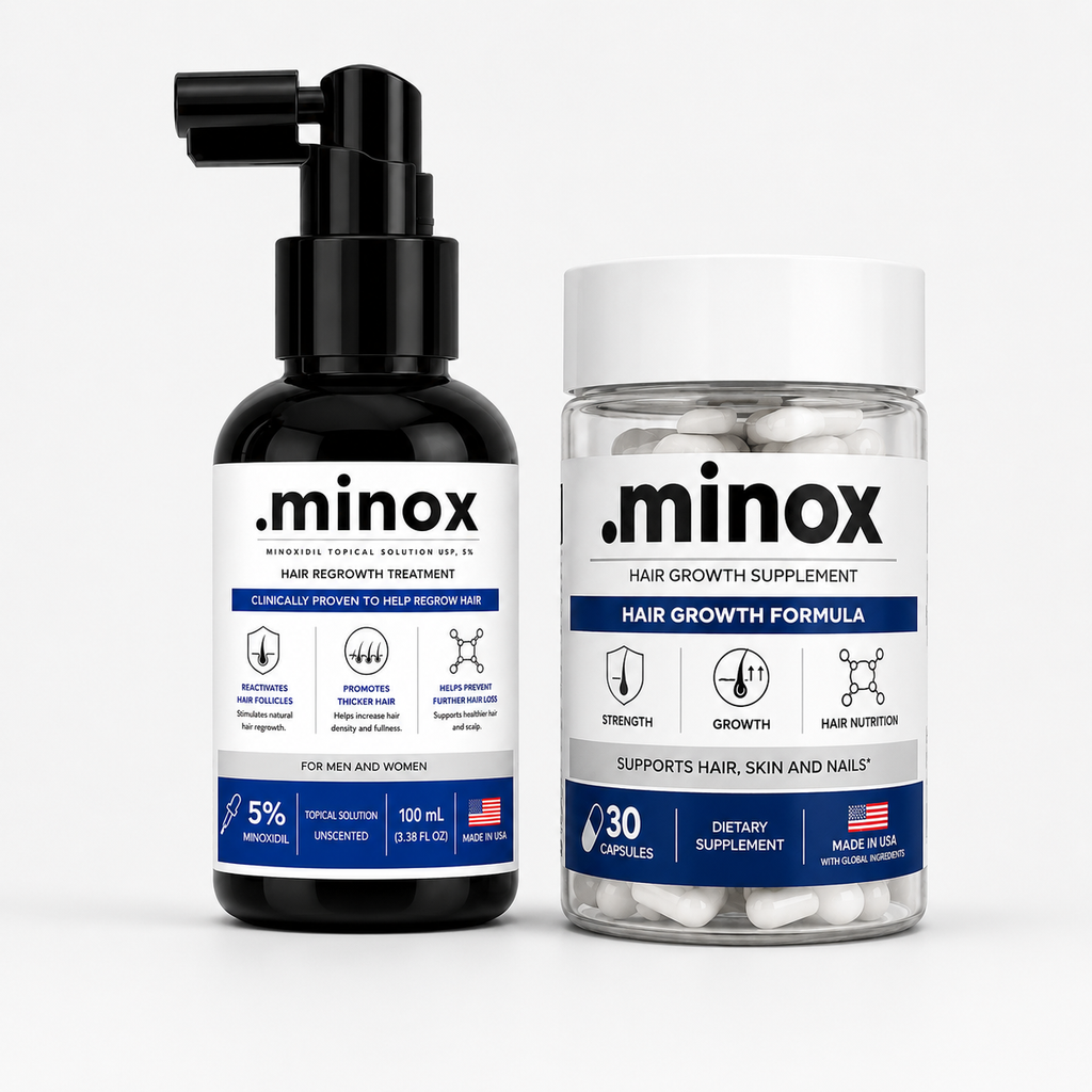 Kit Minoxidil + Vitamina | 1 Mês
