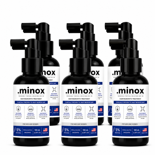 .minox Minoxidil 5% | 6 frascos | 600ml
