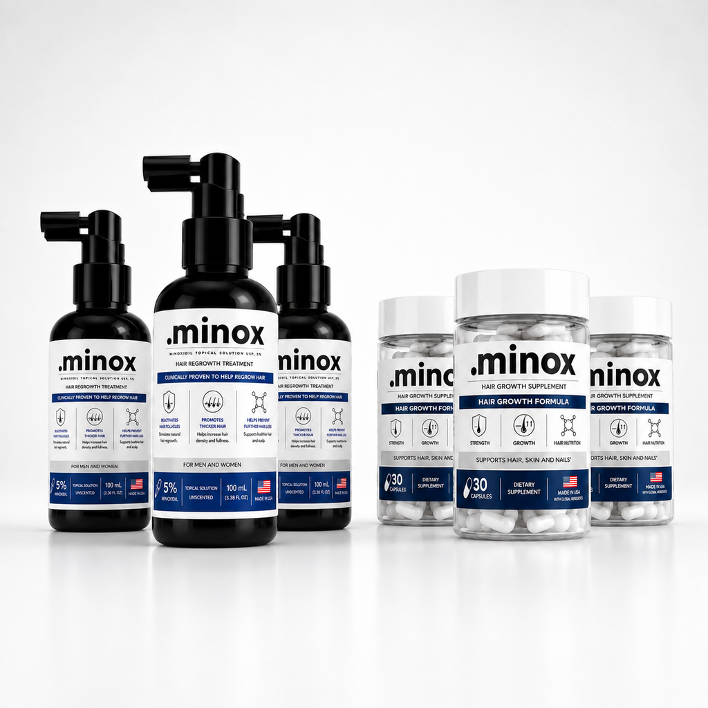 Kit Minoxidil + Vitamina | 3 Meses