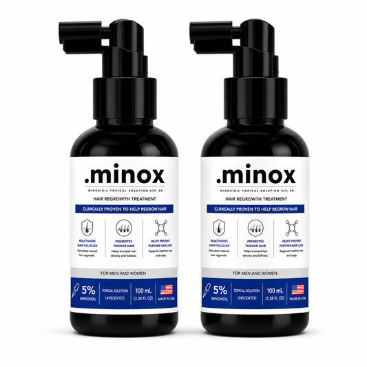 2 Frascos de Minoxidil .minox 200ml com aplicador em spray